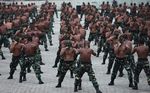Aksi Beladiri Tangan Kosong  Prajurit TNI AD